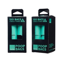 Poop Bags - Worki Kompostowalne - 8 rolek (120 worków)