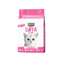 Kit Cat Soya Clump - Strawberry 7L / 2,5kg
