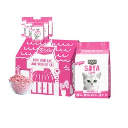 Kit Cat Soya Clump - Strawberry 7L / 2,5kg