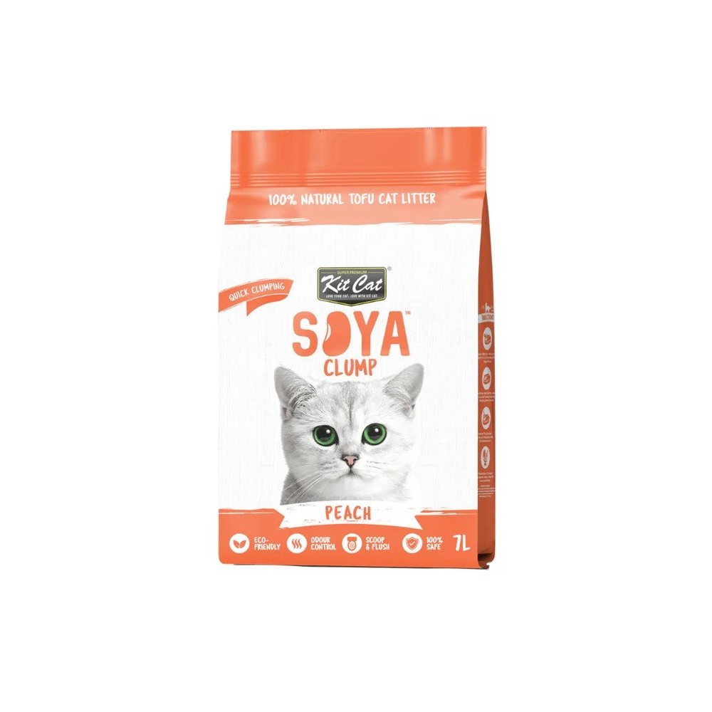 Kit Cat Soya Clump - Peach 7L / 2,5kg