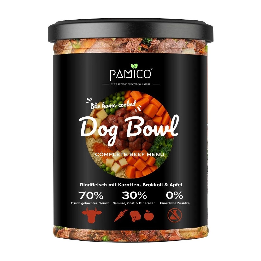 Dog Bowl Wołowina z marchewką, brokułami i jabłkiem 800g