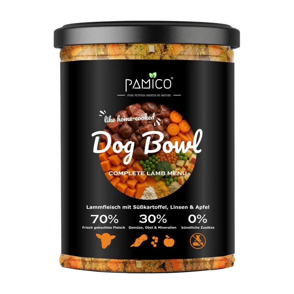 Dog Bowl Jagnięcina z batatami, soczewicą i jabłkiem 800g