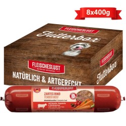 Fleischeslust MEATLOVE TENDER BEEF 8x400G - Mokre jedzenie dla psa