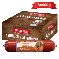 Fleischeslust MEATLOVE BEEF & POULTRY 8x400G - Mokre jedzenie dla seniora