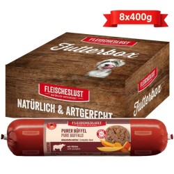 Fleischeslust MEATLOVE PURE BUFFALO 8x400G - Mokre jedzenie dla psa