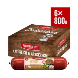 Fleischeslust MEATLOVE Juicy Turkey 6x800G - Mokre jedzenie dla szczeniaka