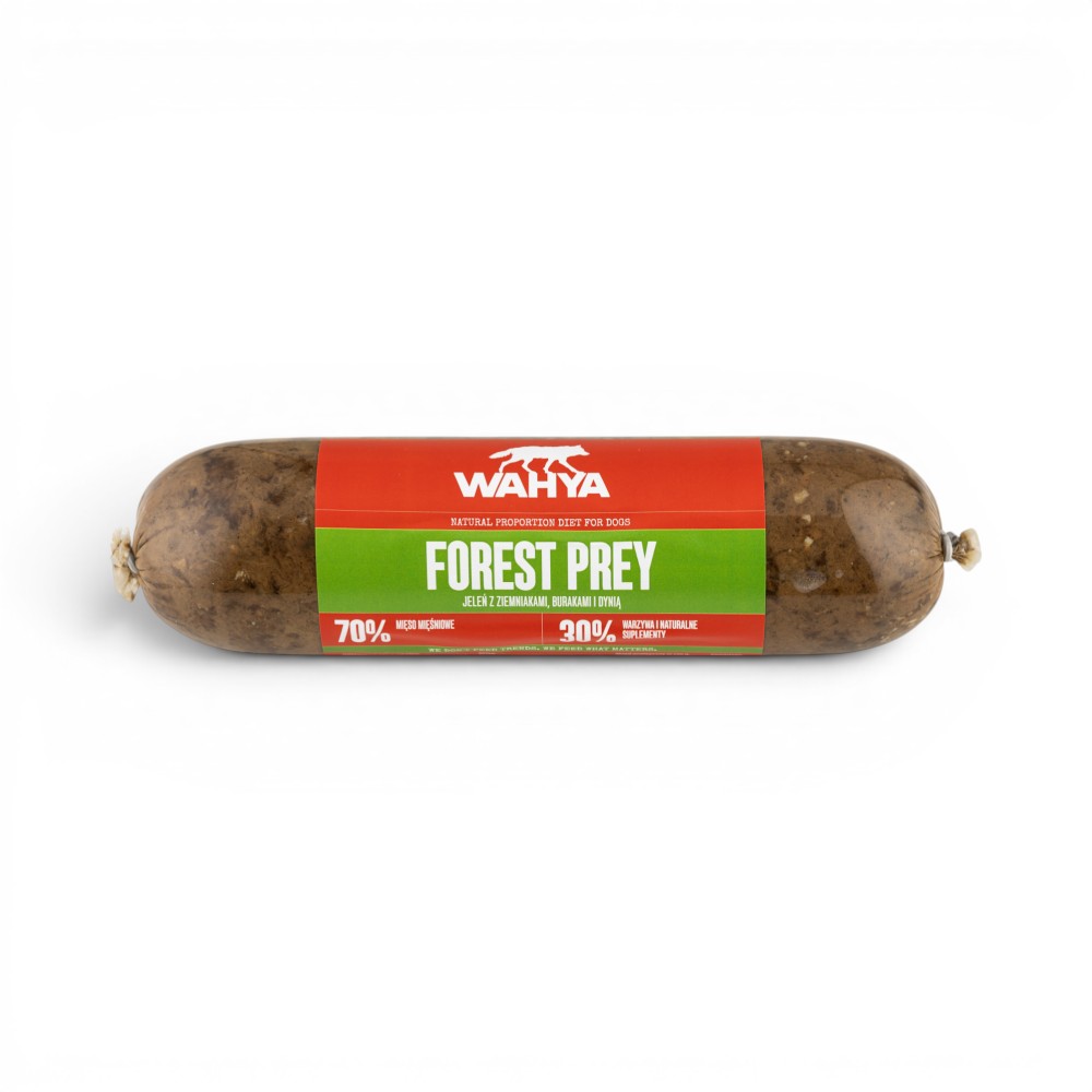 WAHYA® Forest Prey – Jeleń z ziemniakami, burakami i dynią- Mokre jedzenie dla psa (Waga: 400g)